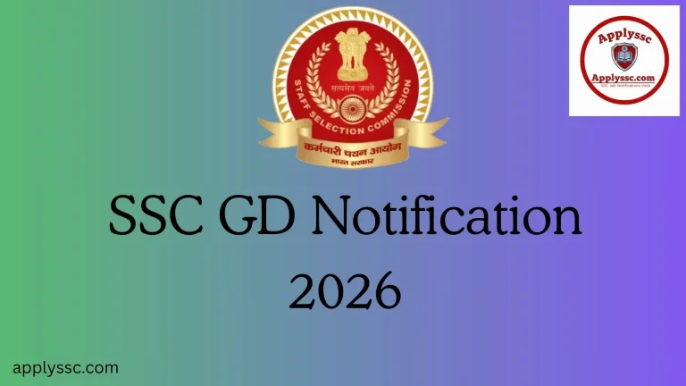 SSC GD Notification 2026