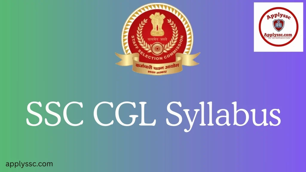 SSC CGL Syllabus 2026