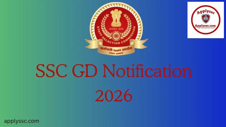 SSC GD Constable 2026 Notification
