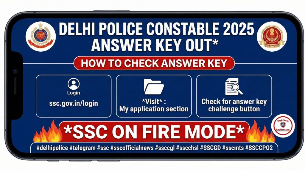 Delhi Police Constable Answer Key