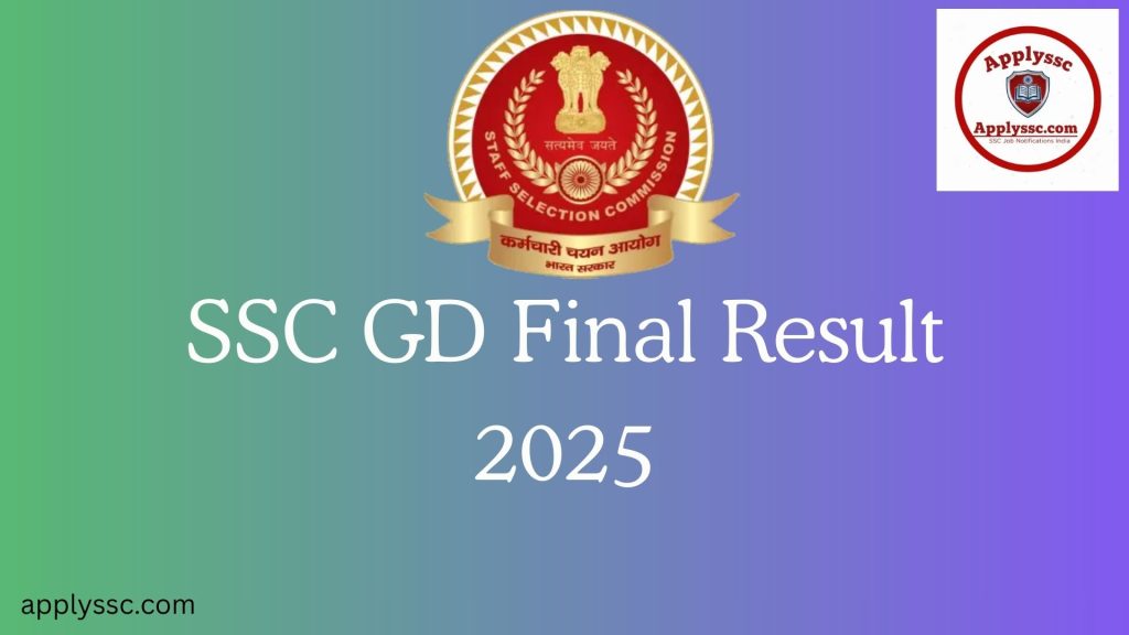 SSC GD Final Result 2025