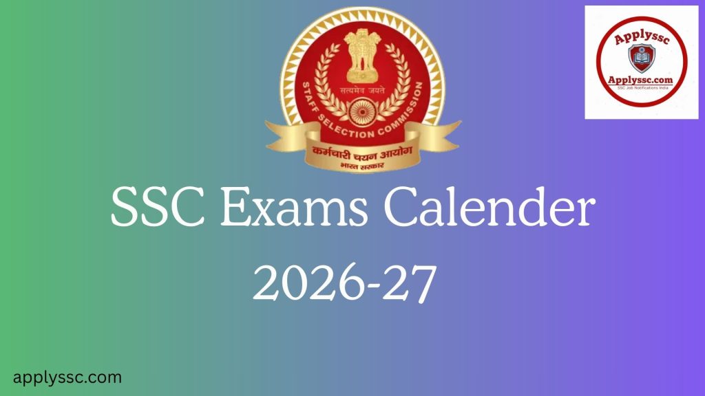SSC Exam Calendar