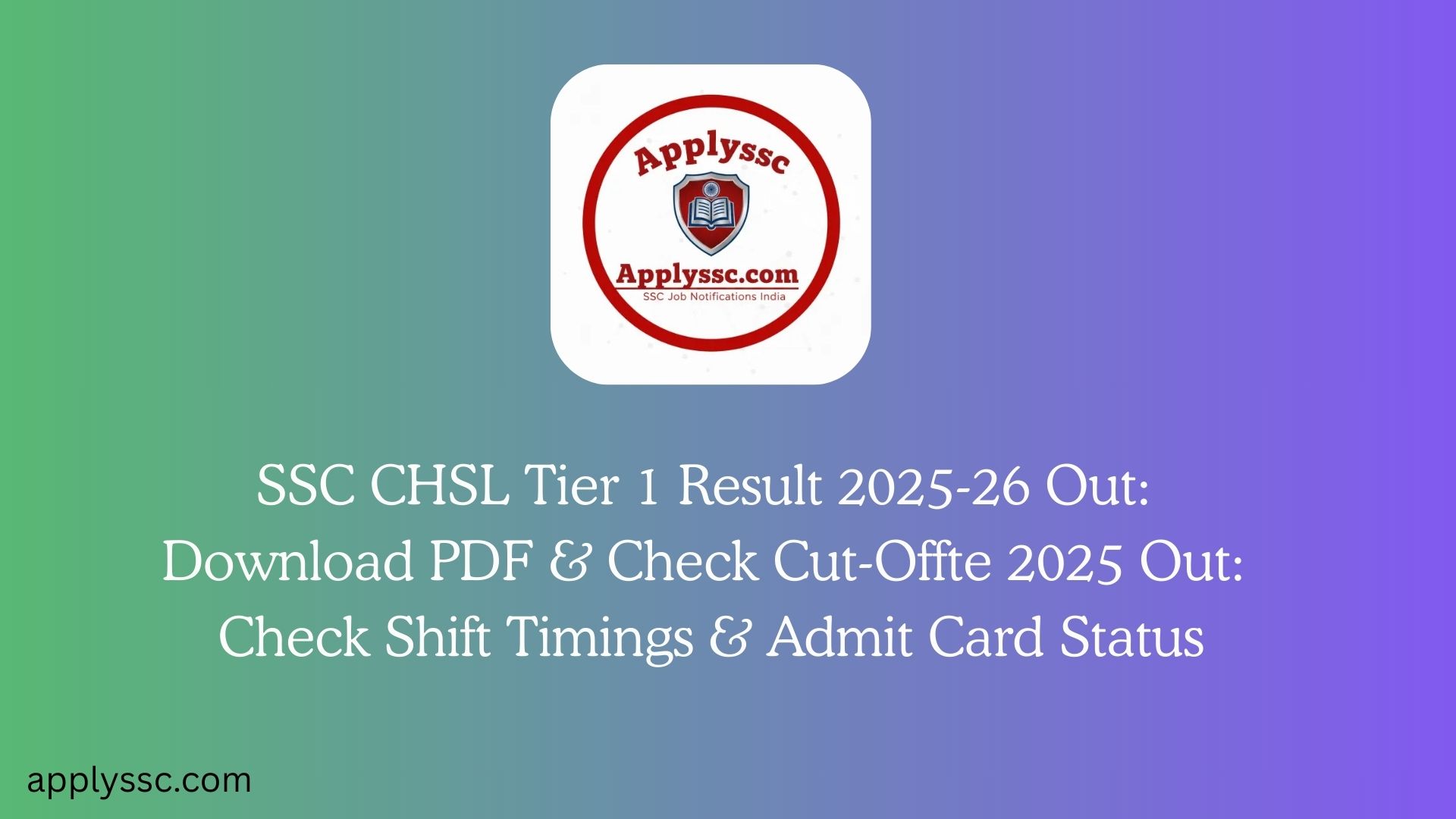 SSC CHSL Tier 1 Result